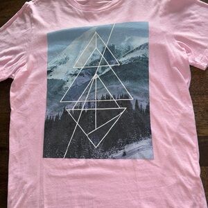 Vintage Aeropostale Pink Tee Shirt Graphics Men’s Small Used Single Stitch